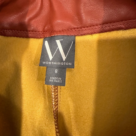 Pretty Leather Red Pants - Picture 6 of 8